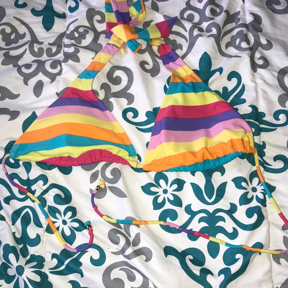 Multicolored swim top